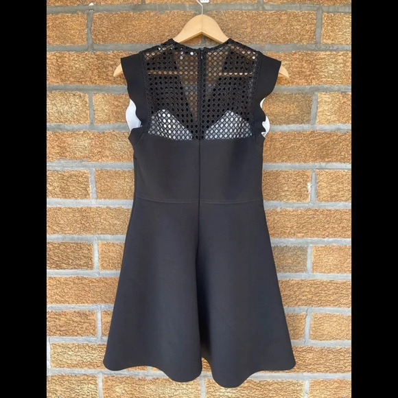 Sandro paris black mesh dress size 3 - Picture 11 of 14